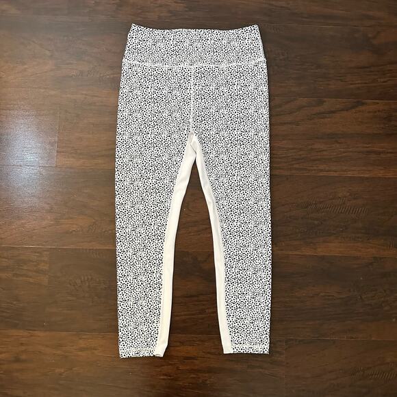 All Fenix white & black dot print leggings size L - Picture 2 of 9